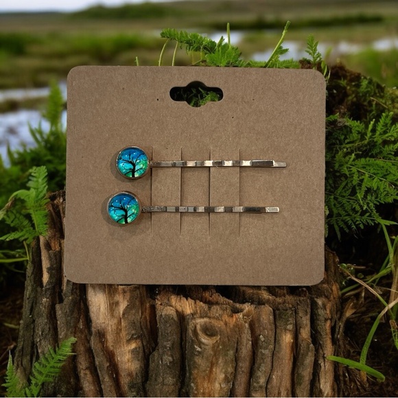 NEW Tree of Life at Sunrise Design Bobby-pin Set - Picture 1 of 2